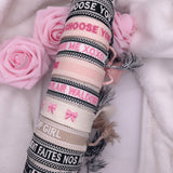 Bracelet « I WILL ALYAYS CHOOSE YOU » Rose