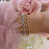 BRACELET GUIRLANDE DE CŒUR SHINE