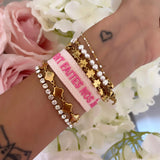 BRACELET DE QUOI QUE SOIENT FAITES NOS AMES ROSE
