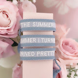 Bracelet brodé « THE SUMMER I TURNED PRETTY  »