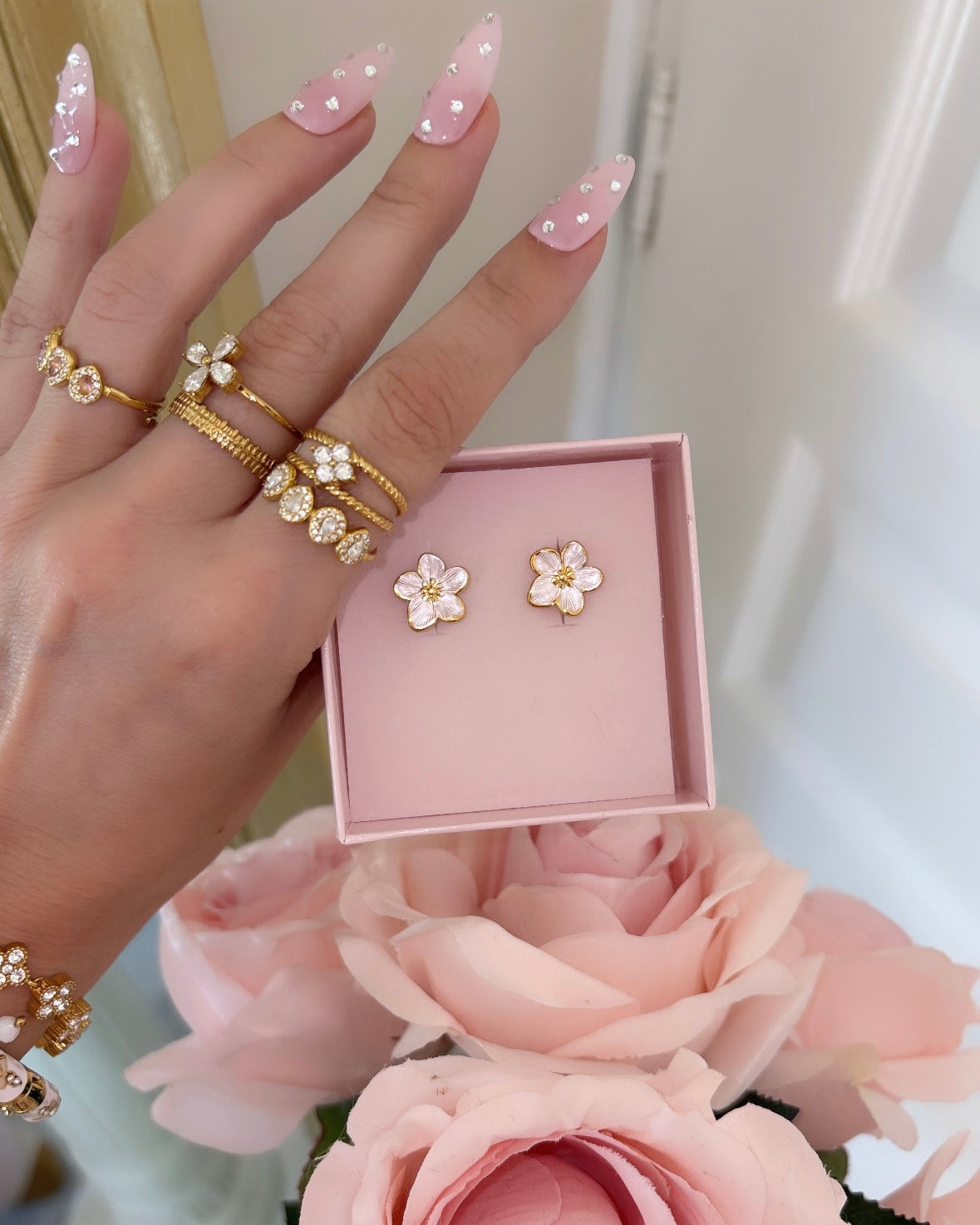 BOUCLES D’OREILLES FLORA
