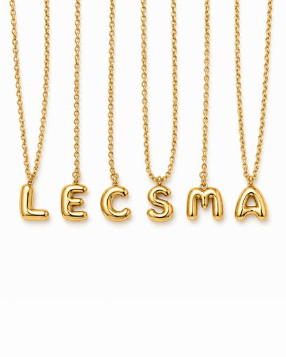 COLLIER MINI LETTRE BUBBLE