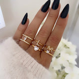 BAGUE LETTRE STRASS