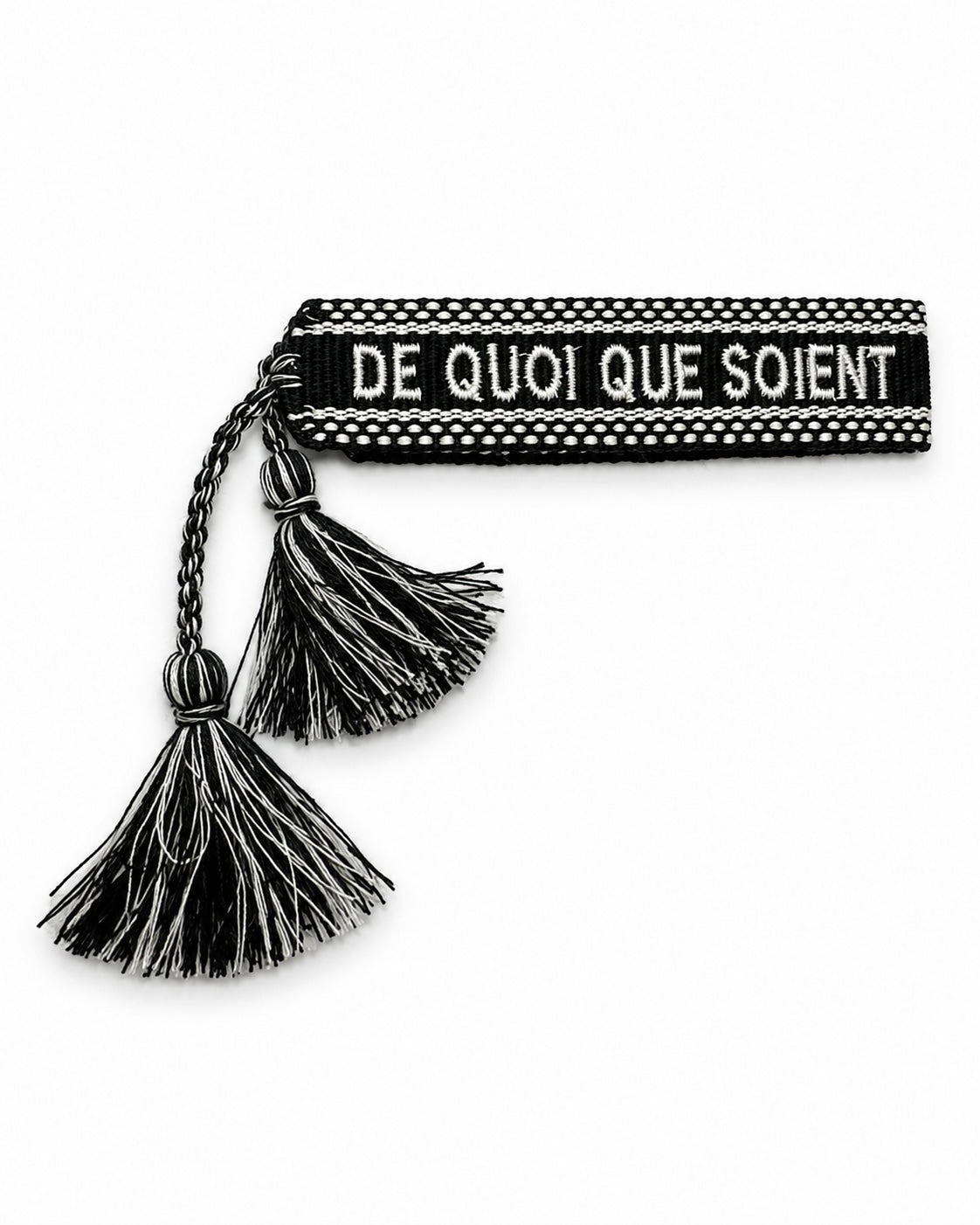 BRACELET BRODÉ DE QUOI QUE SOIENT FAITES NOS AMES