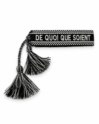 BRACELET BRODÉ DE QUOI QUE SOIENT FAITES NOS AMES