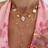 COLLIER TAHITI BLANC