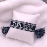 Bracelet brodé « TEEN WOLF»