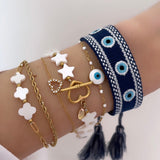 Bracelet brodé « Mykonos »