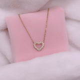 Collier heart diamond