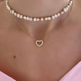 Collier heart diamond