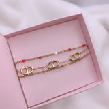 Bracelet « Chloé » rose